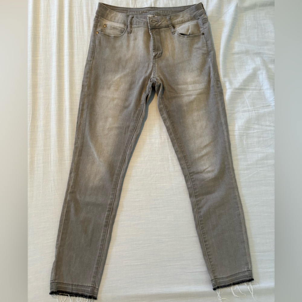 Articles of Society Silver Grey Skinny Jean Pant Size 27